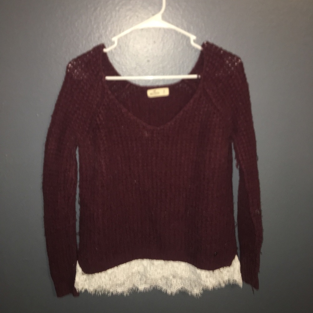 Burgundy sweater